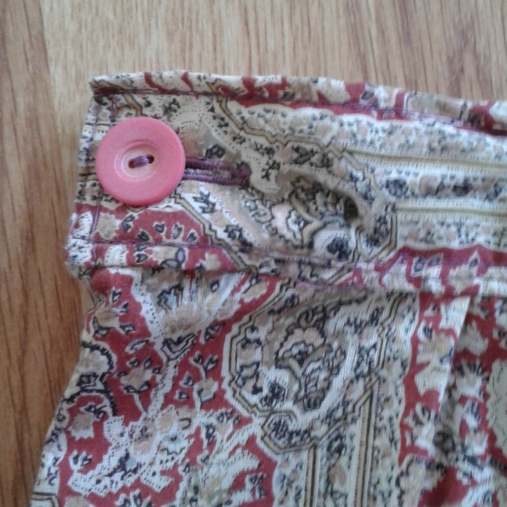 70s Vintage Boho Peasant Paisley Full Skirt - Picture 4 of 5